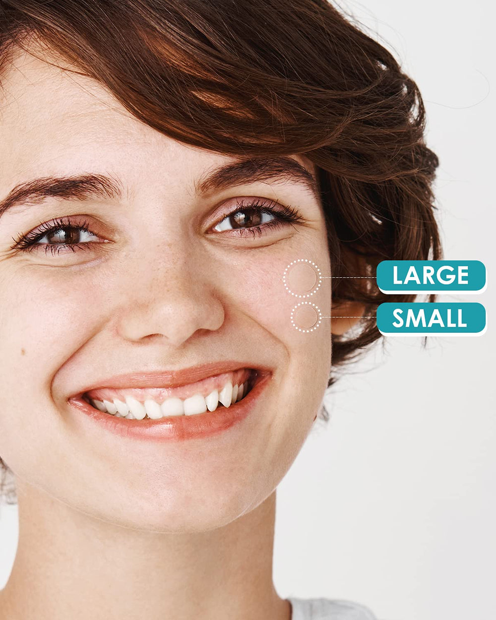 HeroLabs two-size patches displayed for large and small blemishes.