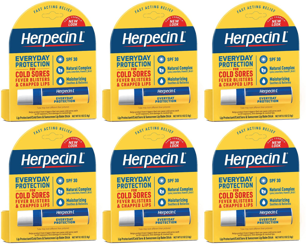 Herpecin-L six-pack is ideal for daily sun lip care.