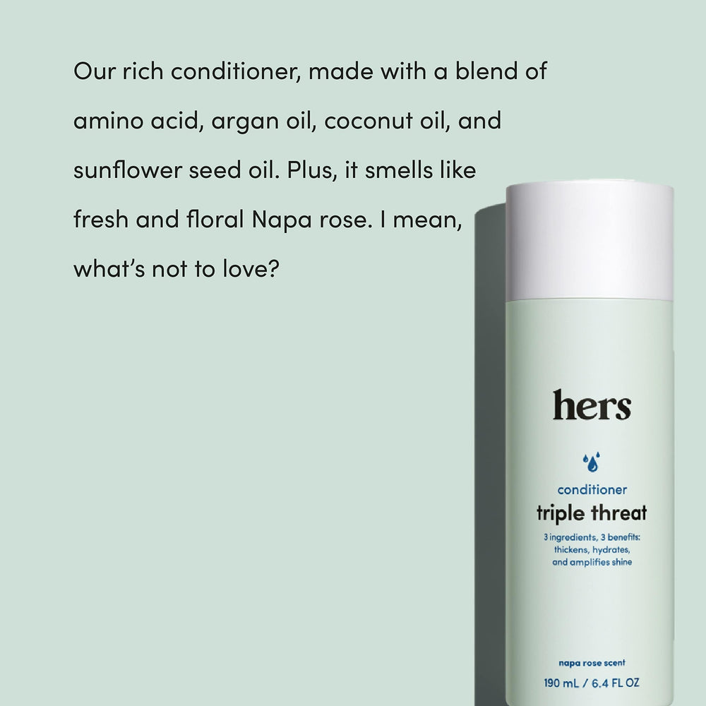 hers 5% Minoxidil Foam Tube targets thinning at the root for potential growth