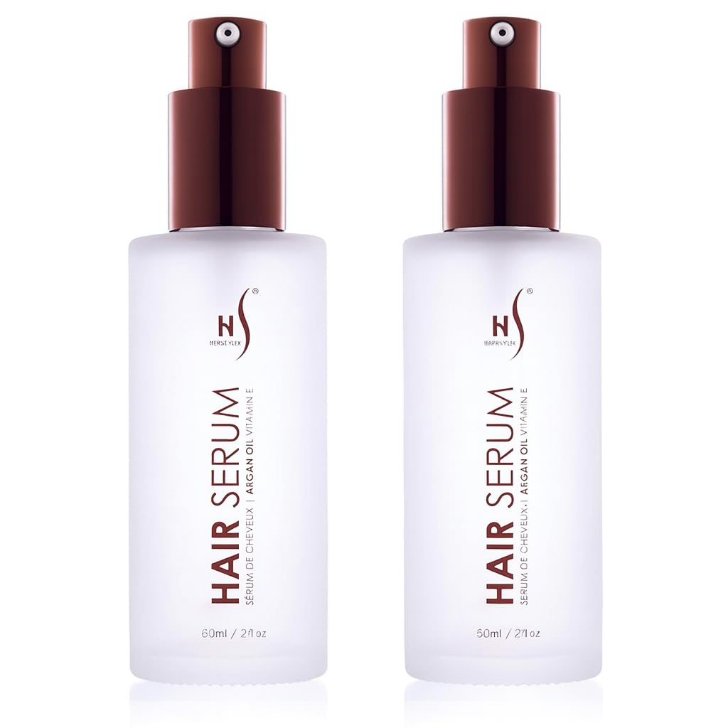 Herstyler Argan Oil Serum brillo natural para cabello suave y brillante.