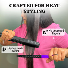 HerStyler wide tooth comb designed for thick hair with smoother passes