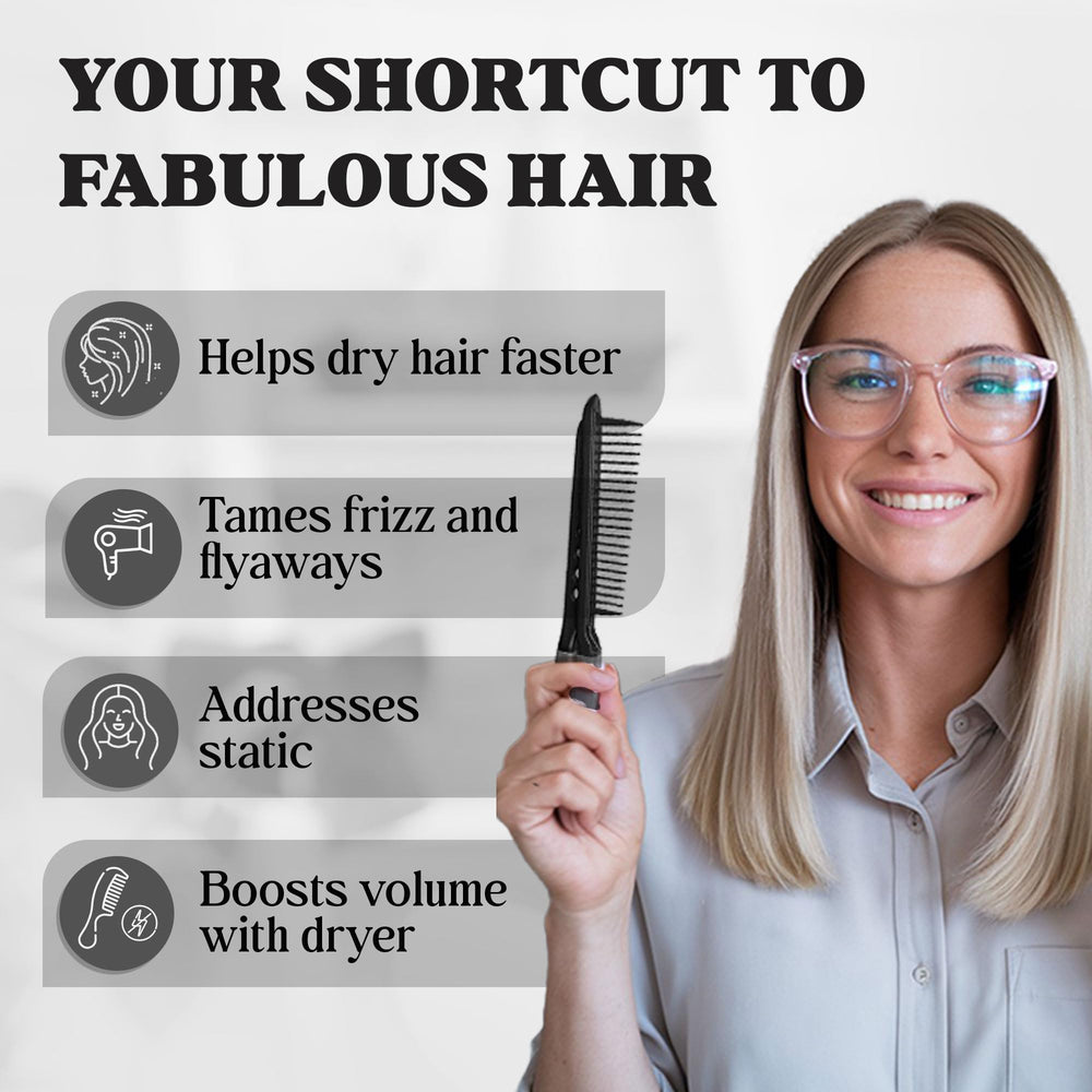 HerStyler Grip-Designed Styling Comb offers better control during straightening.