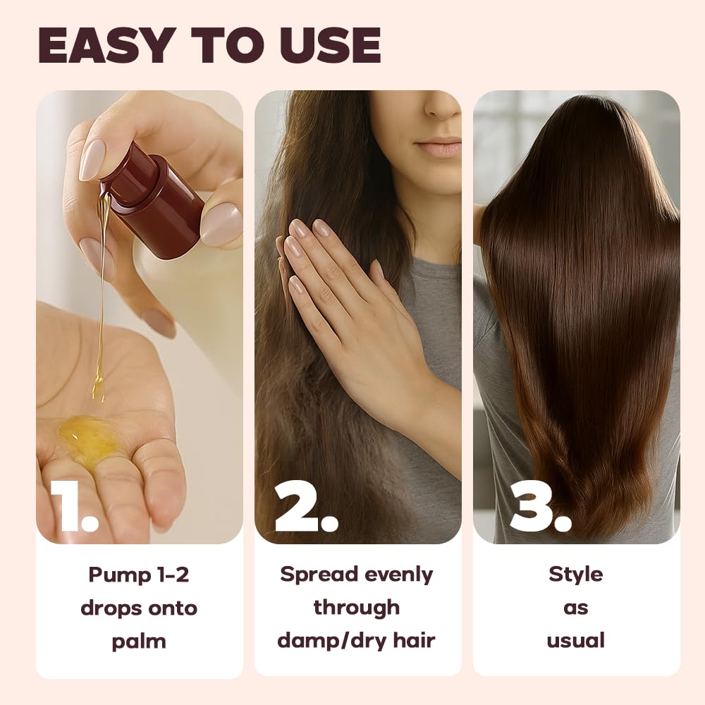 HerStyler Serum cabello teñido, ayuda a mantener el color sin resecar.