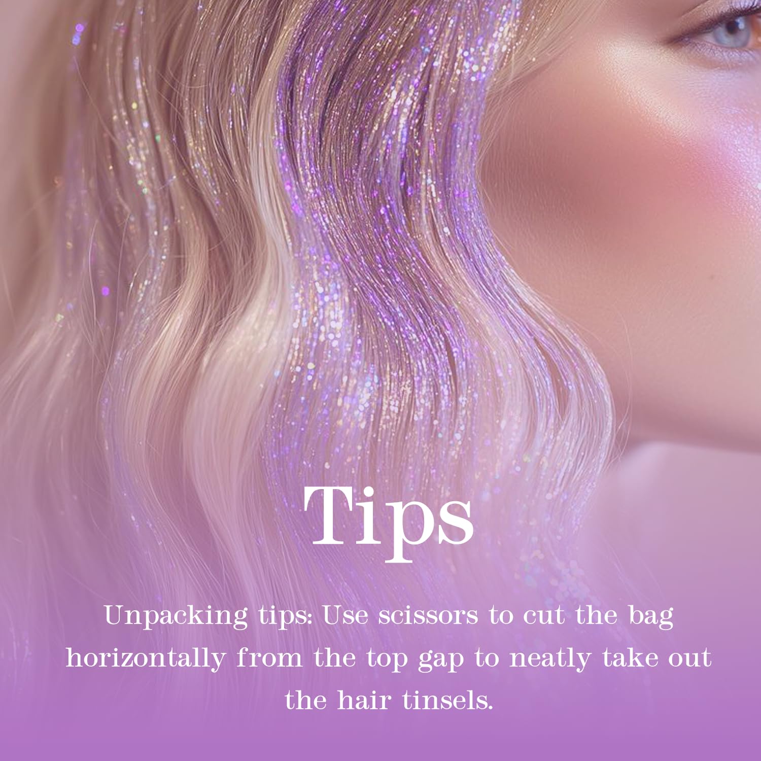 Hersun tinsel kit suitable for party looks and daily wear with versatile styling