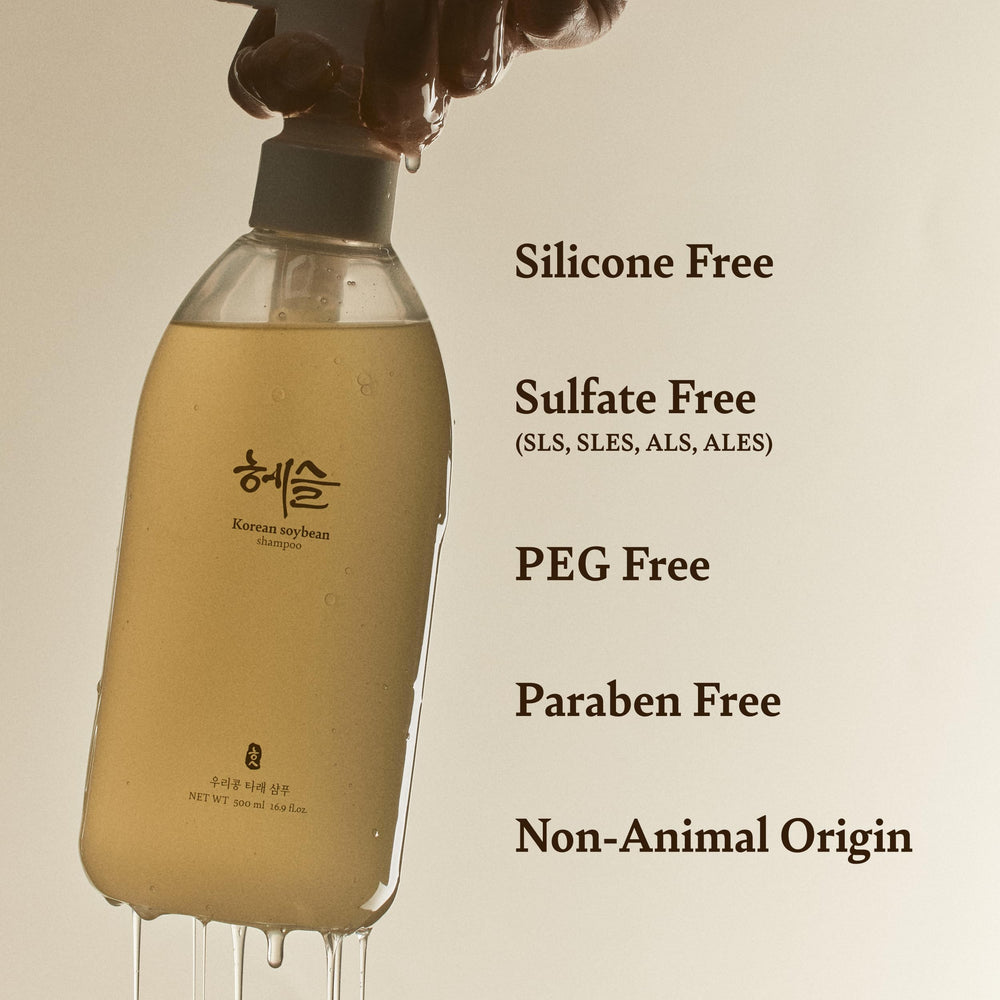 Hypoallergenic testing seal signals skin-friendly Hesul shampoo.