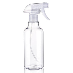 Hethyo 16.9oz spray bottle clear front view for everyday misting.