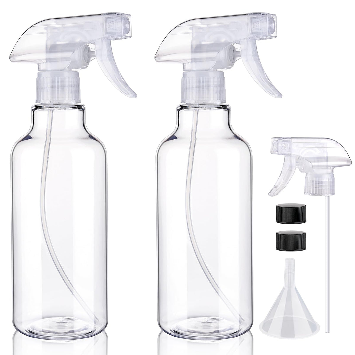 Hethyo 500ml spray bottle with clear body for easy content visibility.