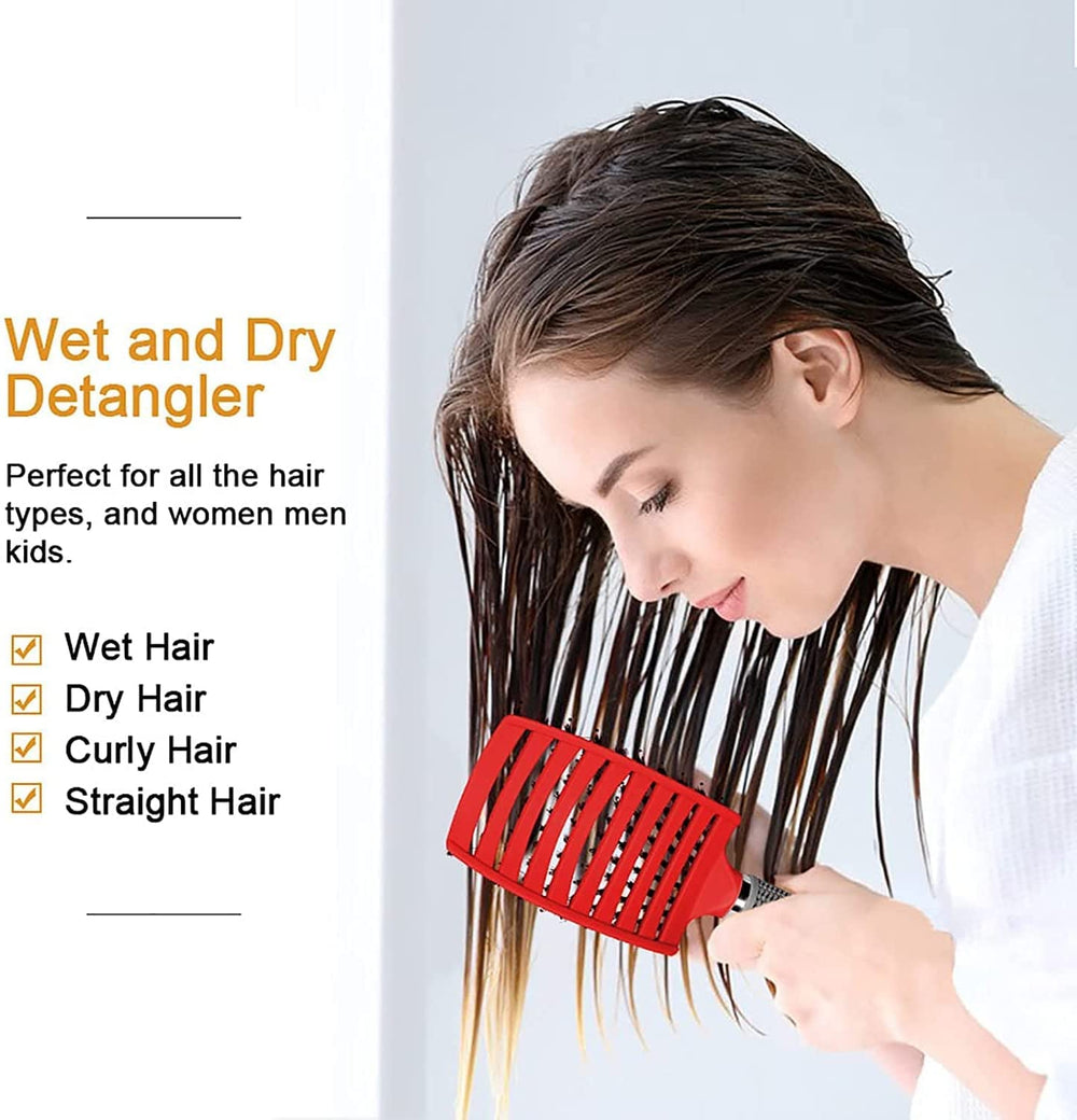 Heubek wet-dry brush easy-clean design keeps bristles tidy after use.