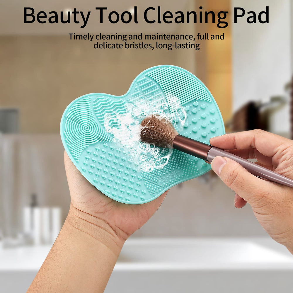 HexinYigjly two-pack makeup brush cleaning pads for versatile use.