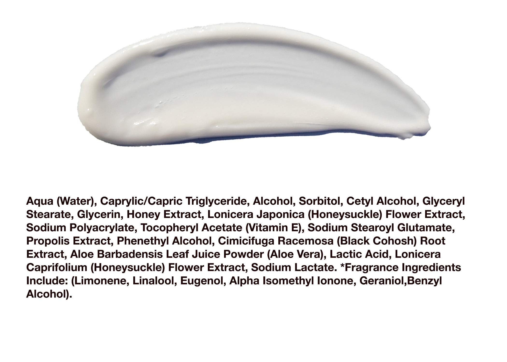 Hey Honey Relax tub close-up illustrates comforting, non-greasy application.