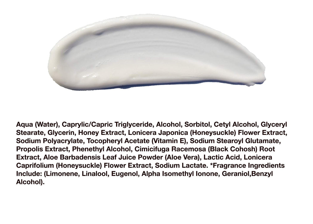 Hey Honey Relax tub close-up illustrates comforting, non-greasy application.