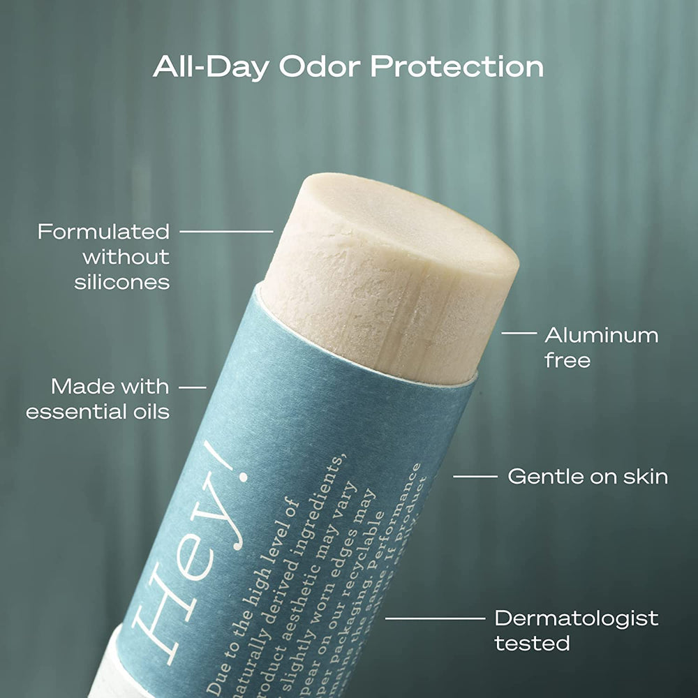 Hey Humans deodorant with coconut oil moisturizes skin while providing gentle odor protection.