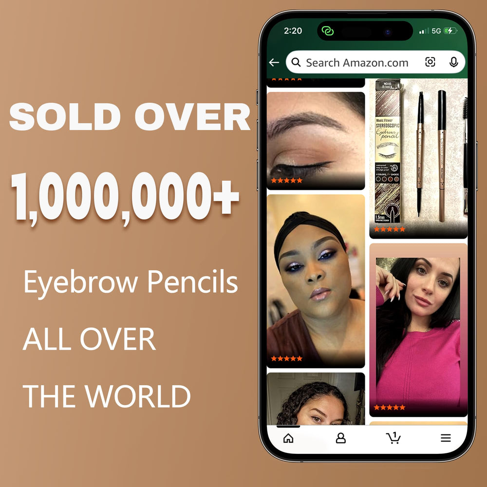 HeyBeauty brow kit in hand ready for complete routine