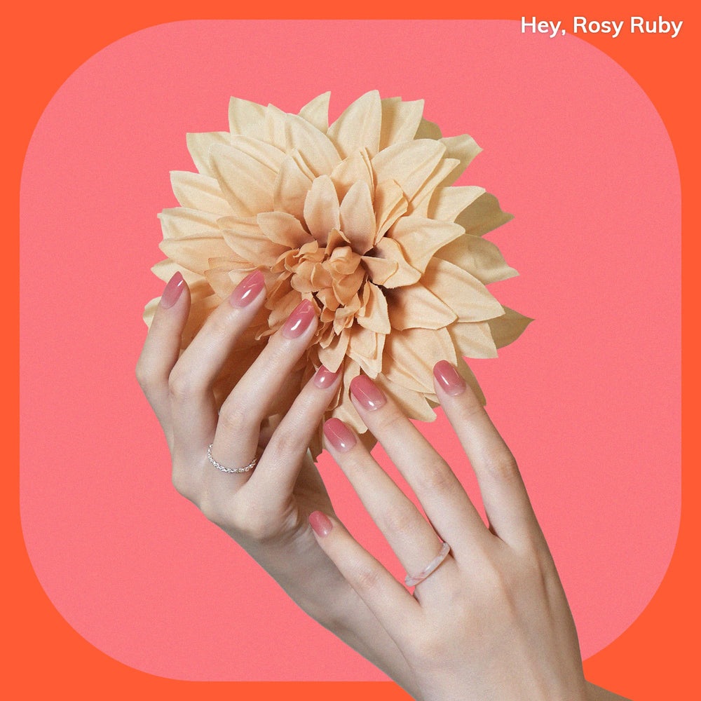 Aplicación fácil sin lámpara LED para uñas gel Heyhae Rosy Ruby