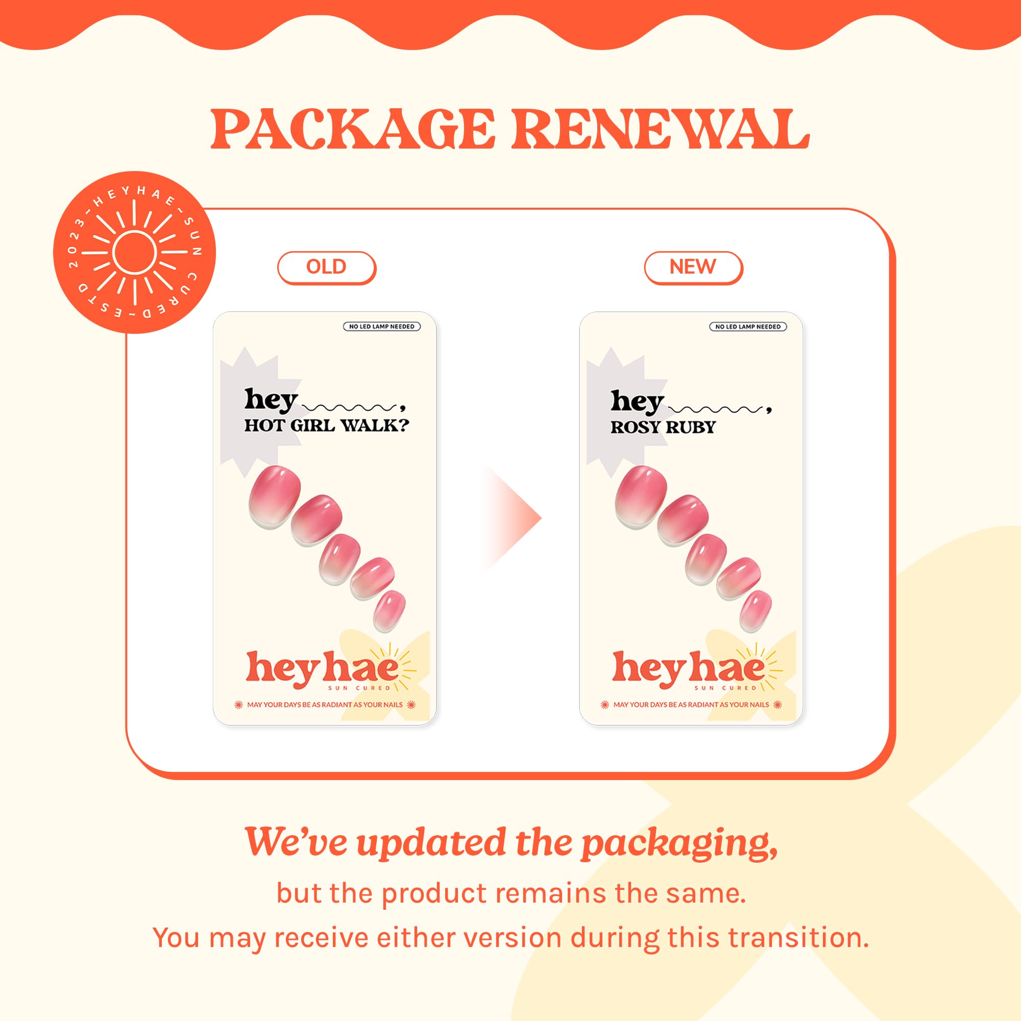 Kit completo Heyhae para uñas gel Rosy Ruby con prep pad y lima