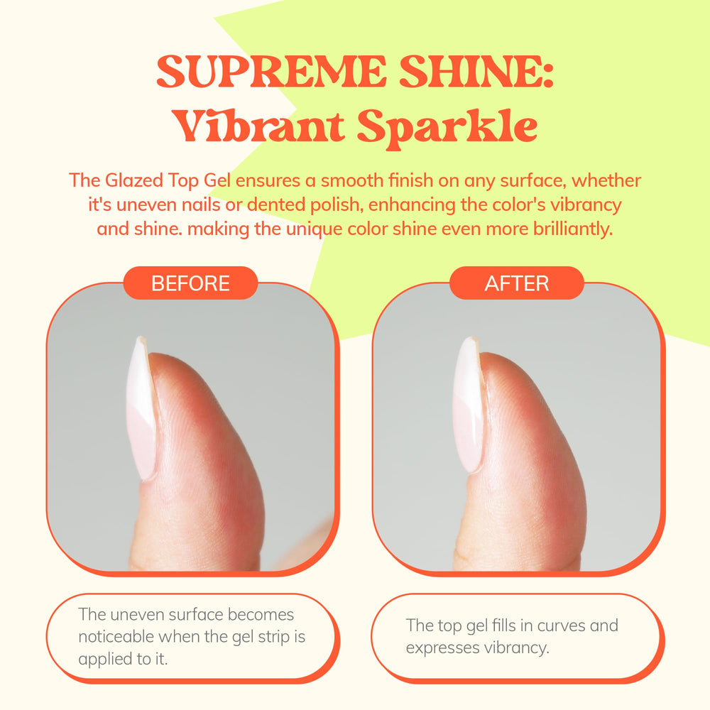 heyhae Glazed Top Gel brillo intenso con acabado ultra brillante