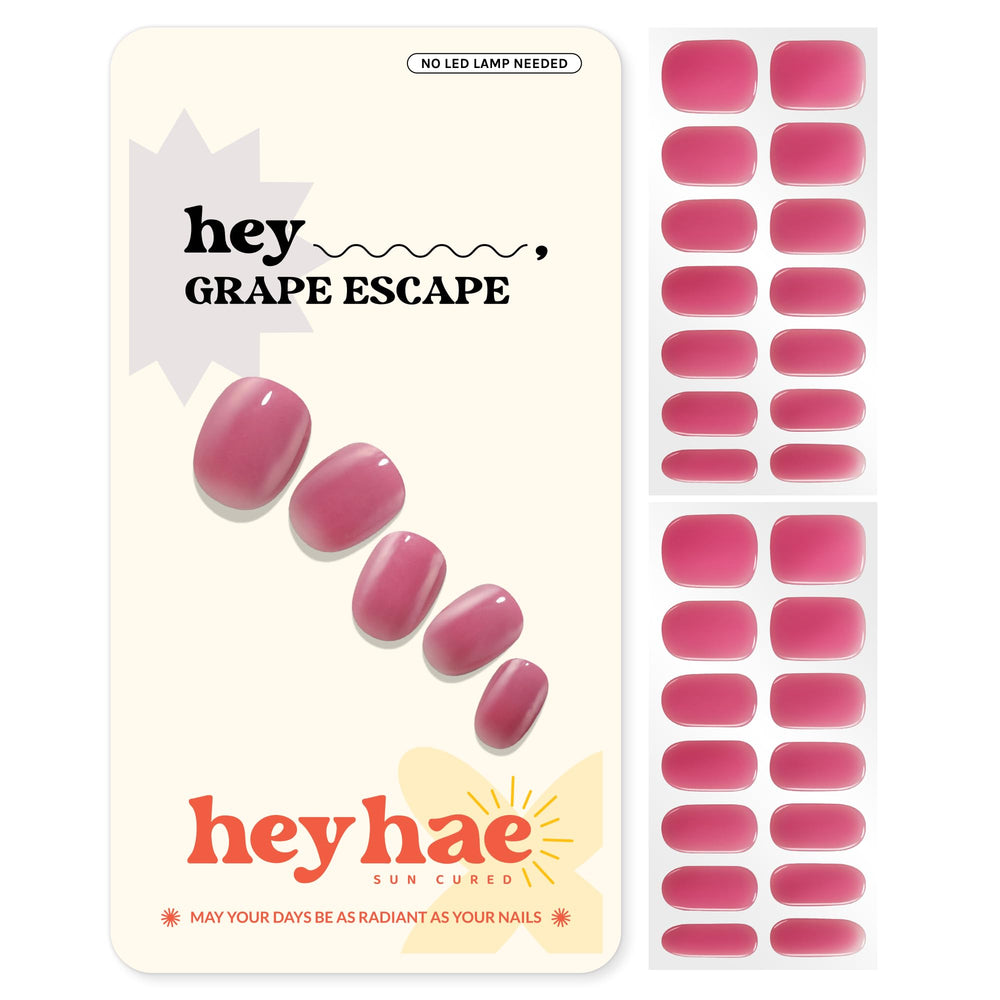 Heyhae tiras uñas gel semicuradas rojas: aplicación rápida para verano