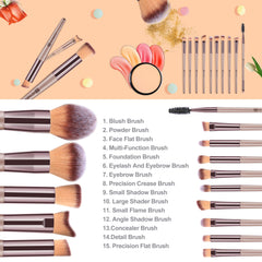 HEYMKGO concealer brush with dense head for targeted concealing.