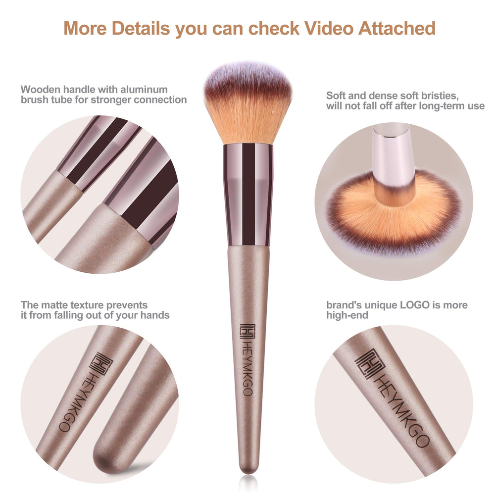 HEYMKGO eye-shadow brush angled tip for precise lid shaping.