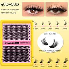 HEYWINK dual-density clusters offer natural and dramatic looks.