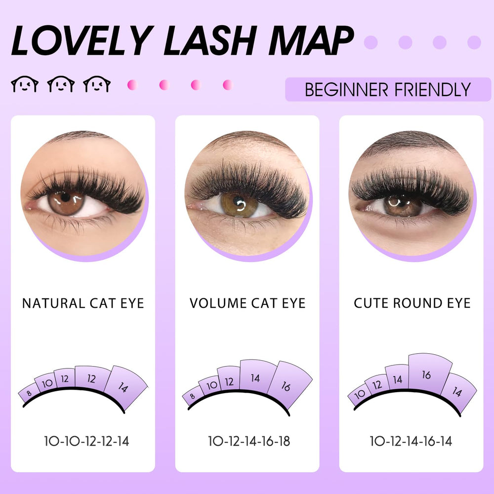 HEYWINK lash clusters kit beginner-friendly with easy at-home application.
