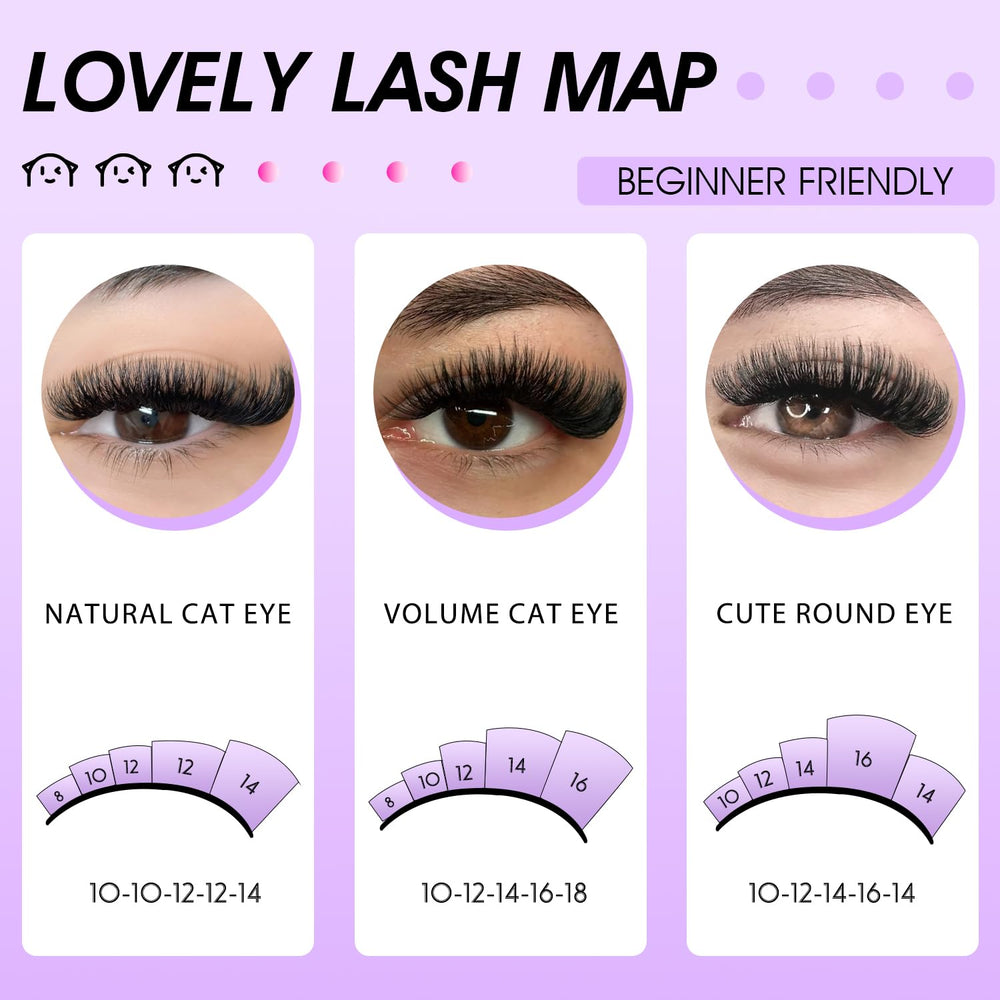 HEYWINK beginner-friendly lash clusters kit makes DIY application easier