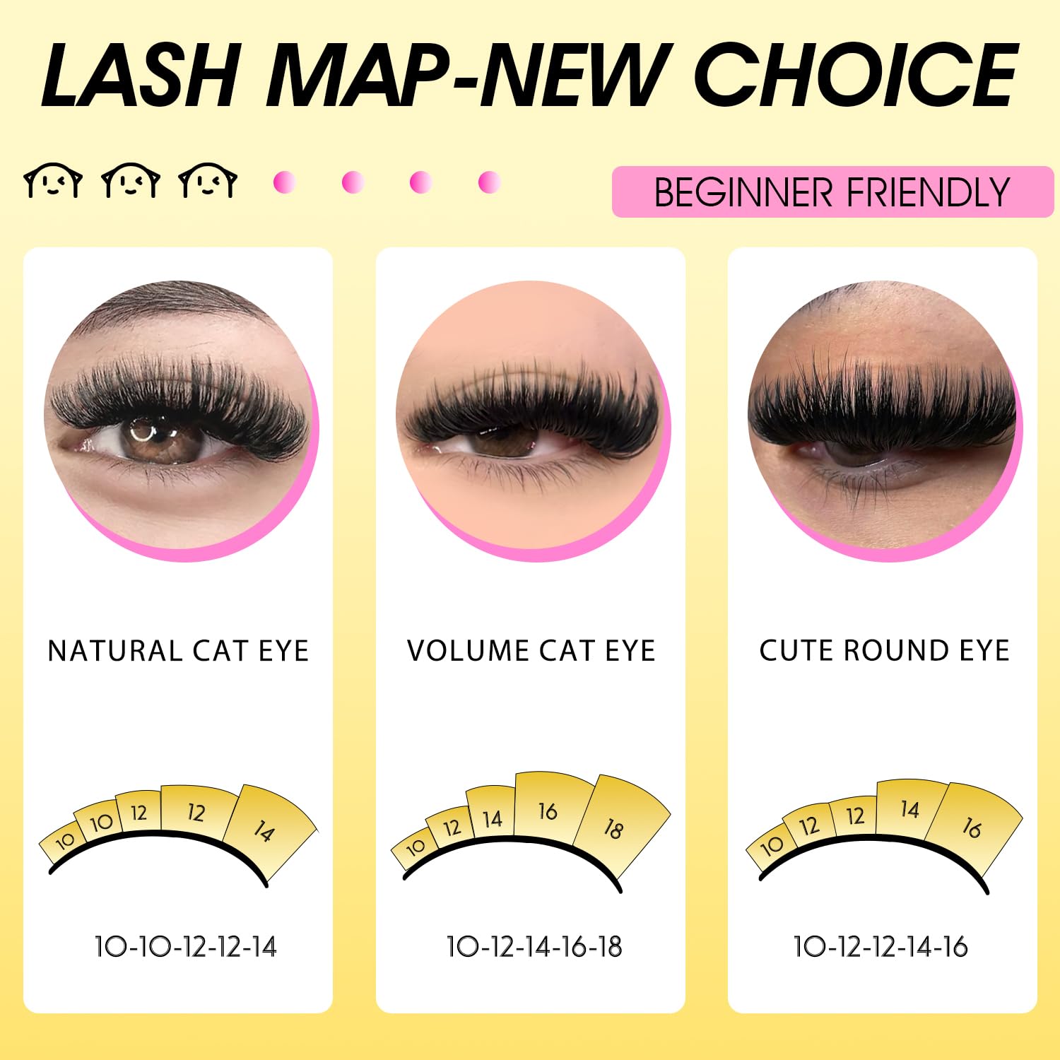HEYWINK lash extension kit beginner-friendly with precise tweezers for easy at-home application.