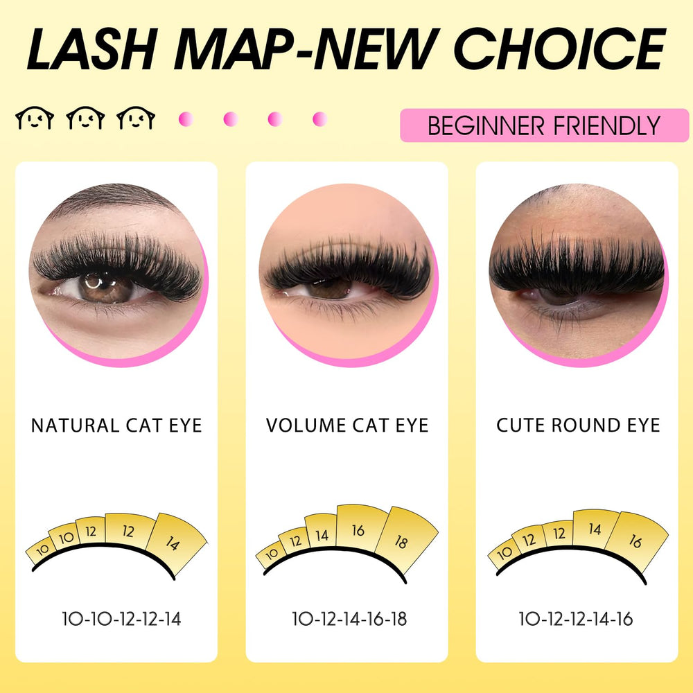 HEYWINK lash extension kit beginner-friendly with precise tweezers for easy at-home application.