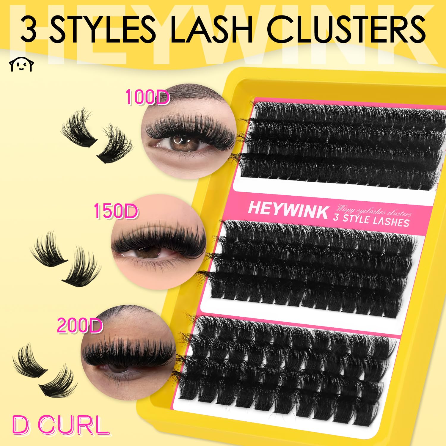 HEYWINK lash extension kit strong bond and seal for secure wear.