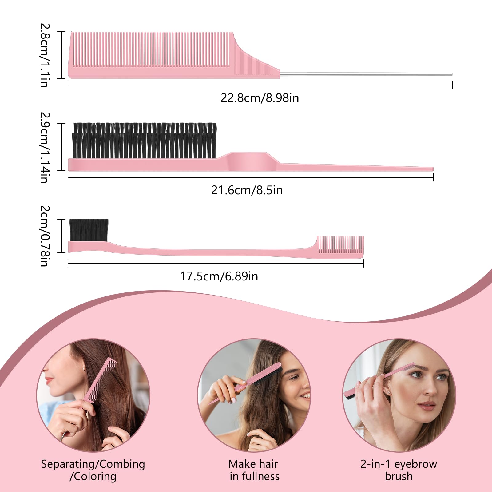 HEZ Bangs and hairline comb helps tidy fringe and refine edges.