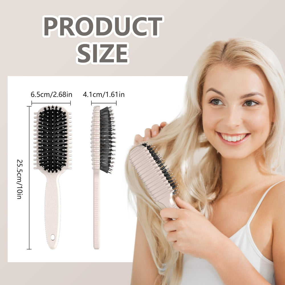 HEZ Curly Hair Brush glides through curls with minimal pulling.