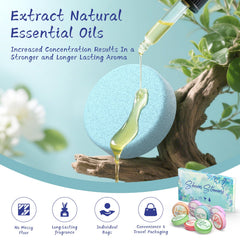 HFHO mint scent provides refreshing energy during your morning shower