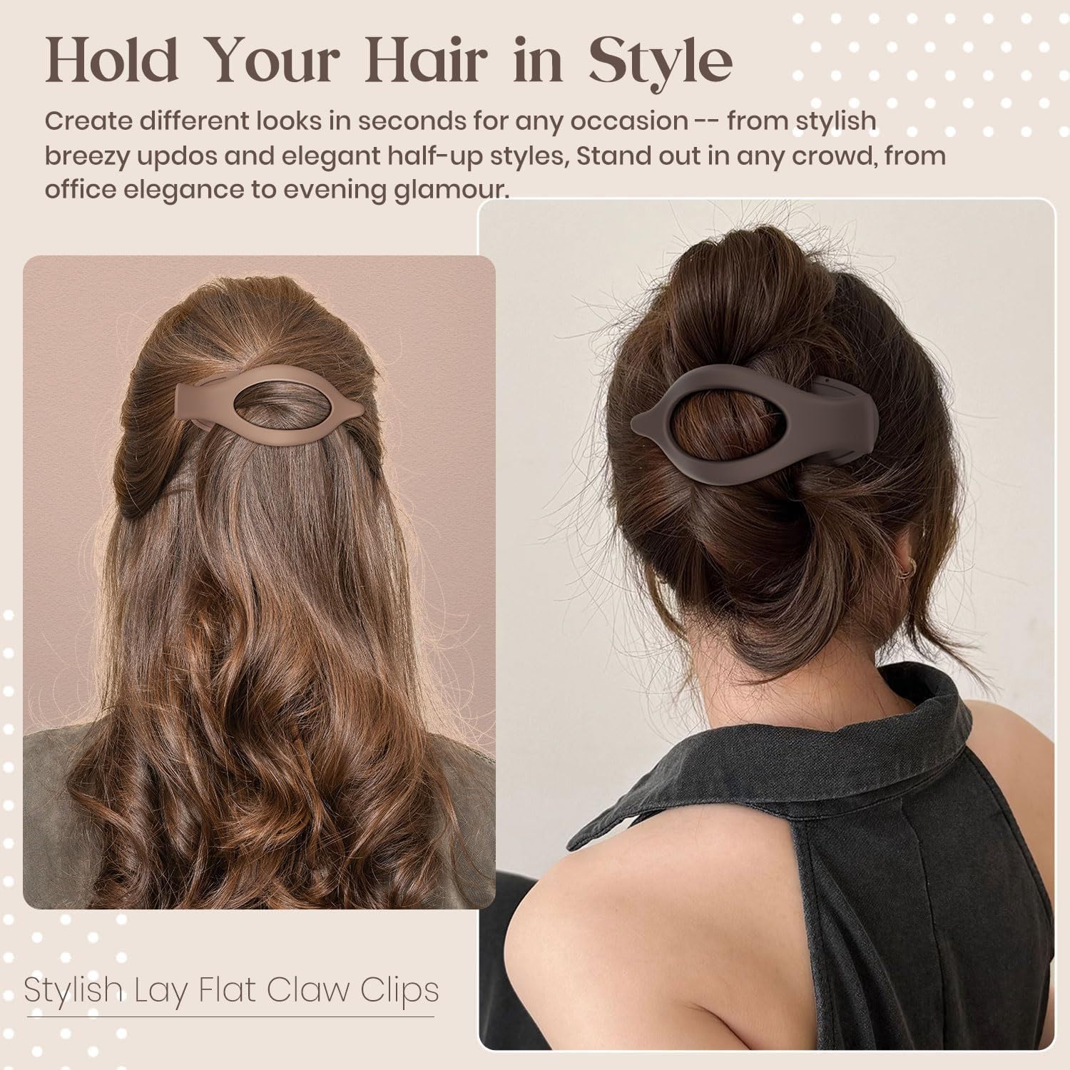 HFLYJPYW diseño mejorado, clip de cabello duradero con resorte fuerte.