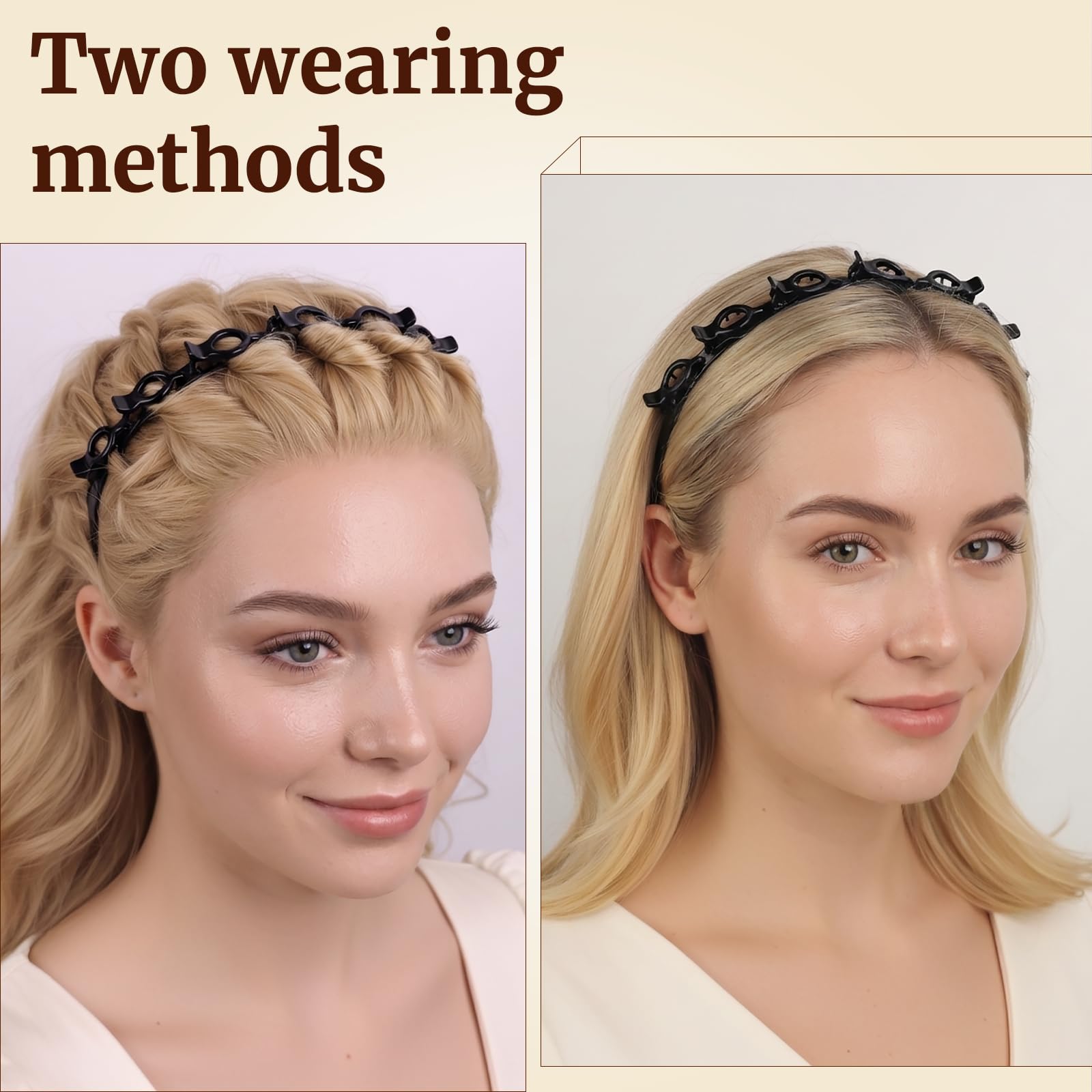 HFZRZFH diadema estilo años 90 retro para atuendos nostálgicos