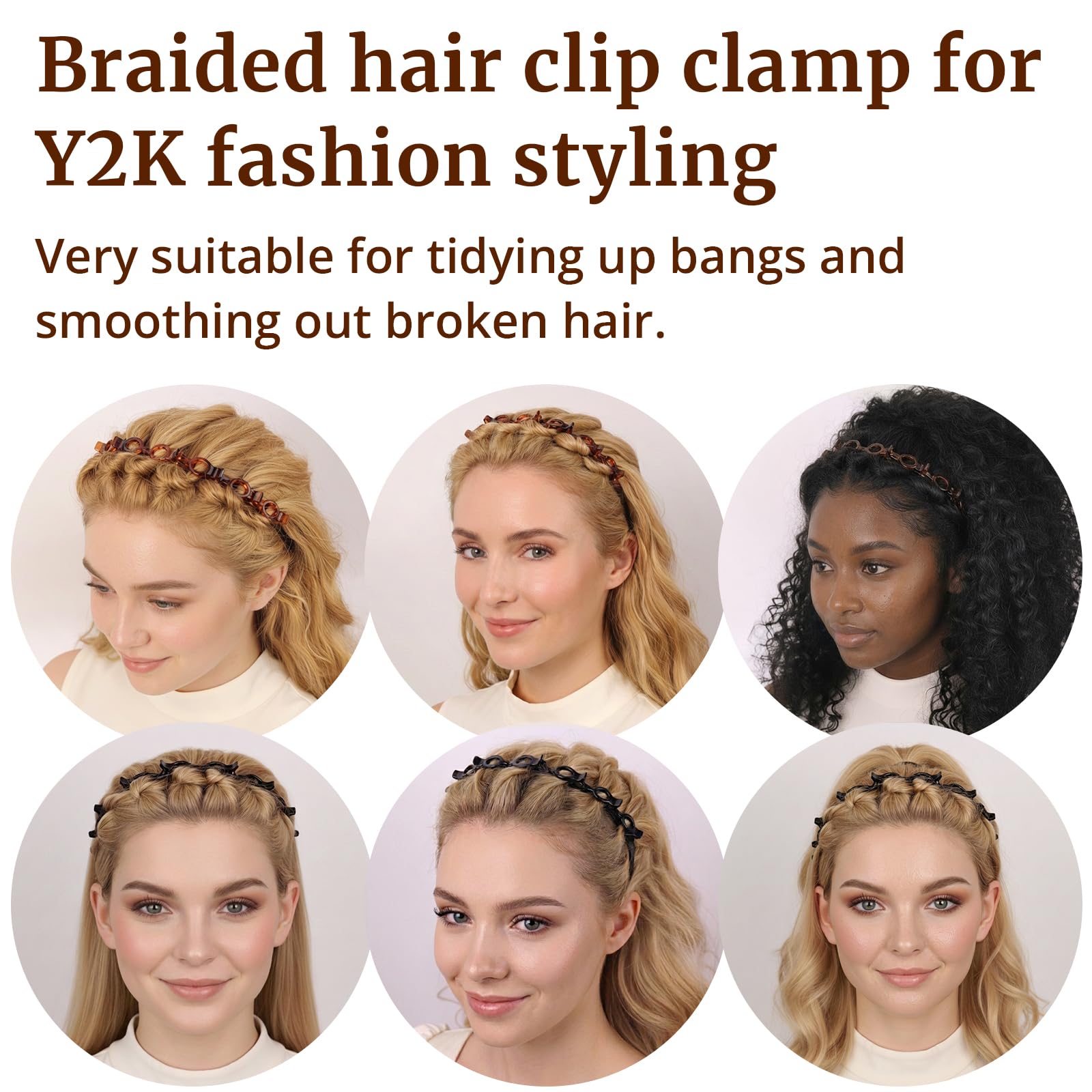 HFZRZFH diadema pinza para maquillarse manteniendo pelo fuera de la cara