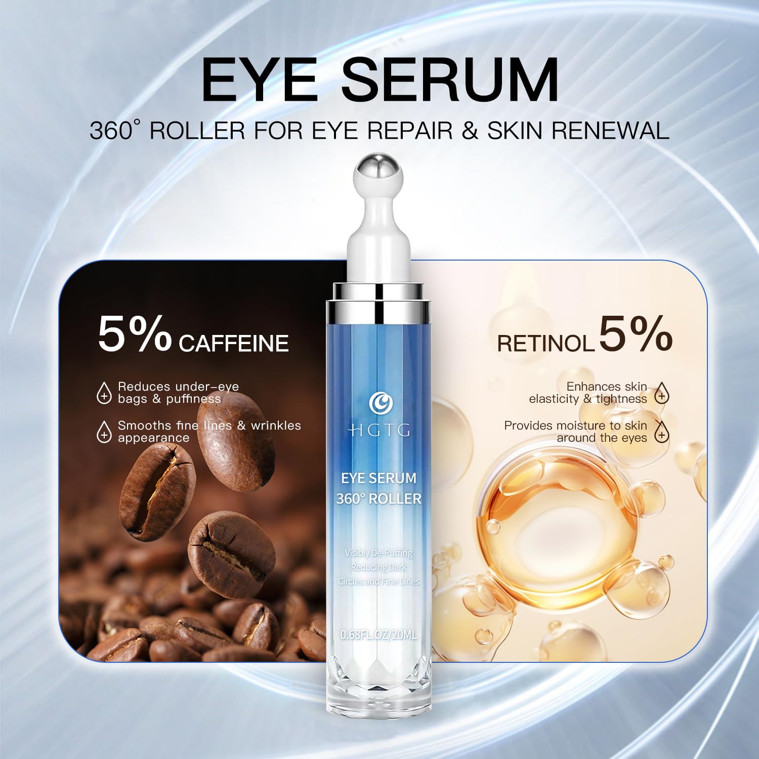 Textura suave del serum hidratante HGTG para ojos.