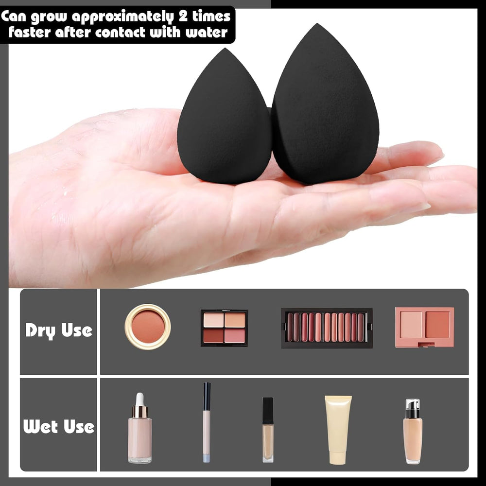 HGHDBT Eye brushes provide precise application for eyeshadow, liners, and detailing.