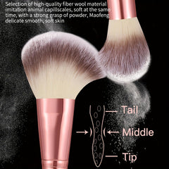 HGHDBT foundation brush with soft dense bristles delivers smooth, even coverage