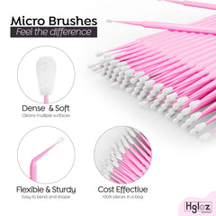 HGLOZ microfiber wands provide secure grip for controlled touch-ups