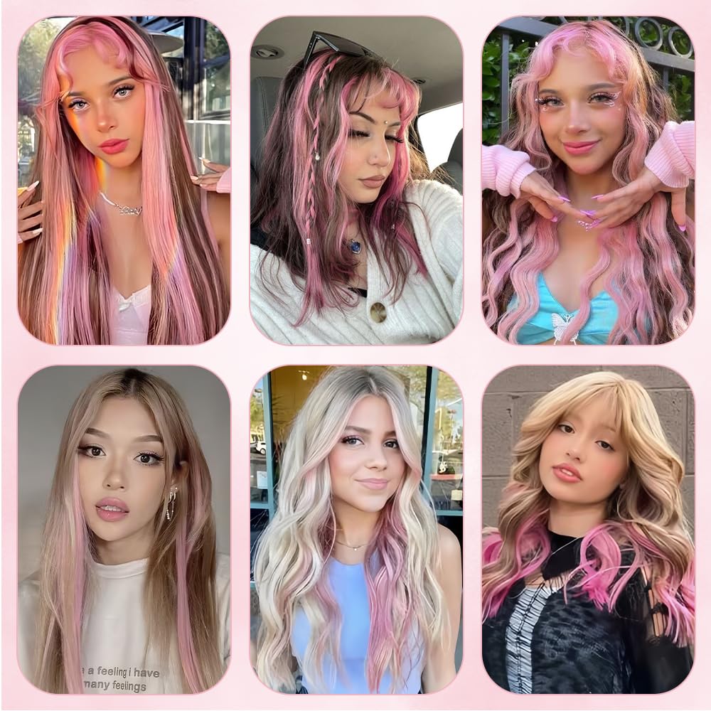 HH FASHION colored hair extensions brighten daily outfits with low effort.