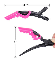 HH&LL alligator styling clip in Rose Red for braids and updos