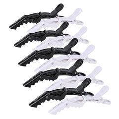 HH&LL hair clips with wide teeth and double hinge securely hold hair during styling.
