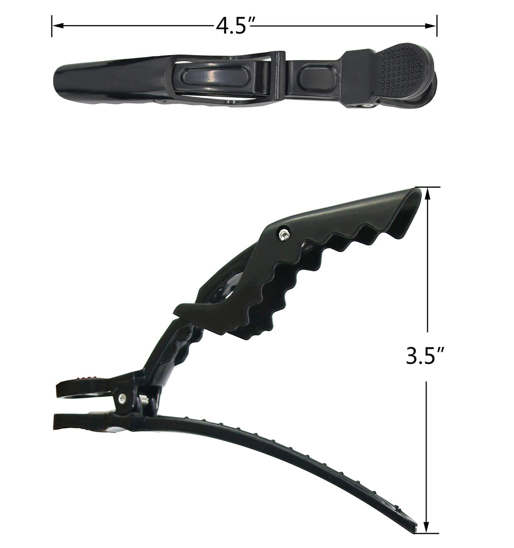 Pinzas HH&LL con doble bisagra, ideal para trenzas y secciones múltiples.