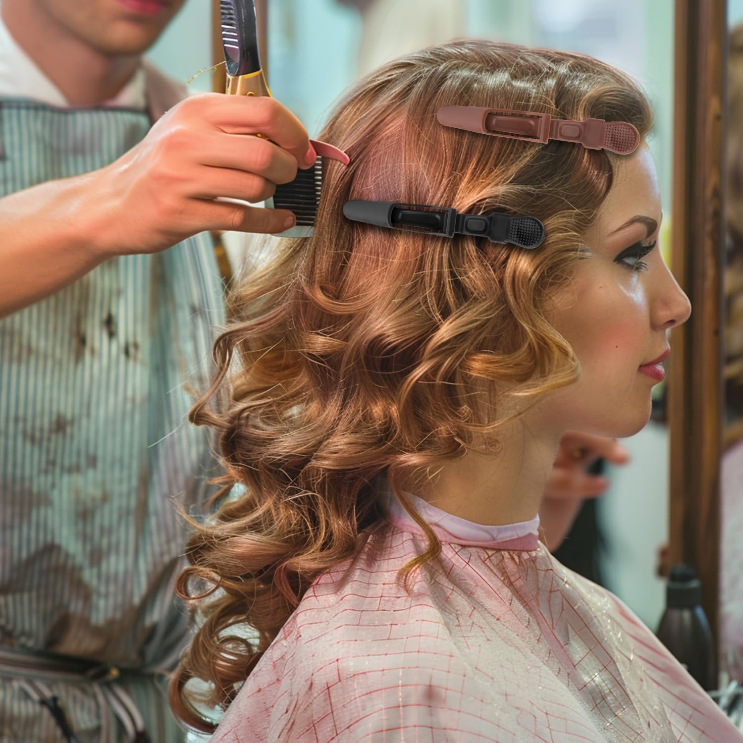 HH&LL hair clip ideal for curling and updos with steady grip.