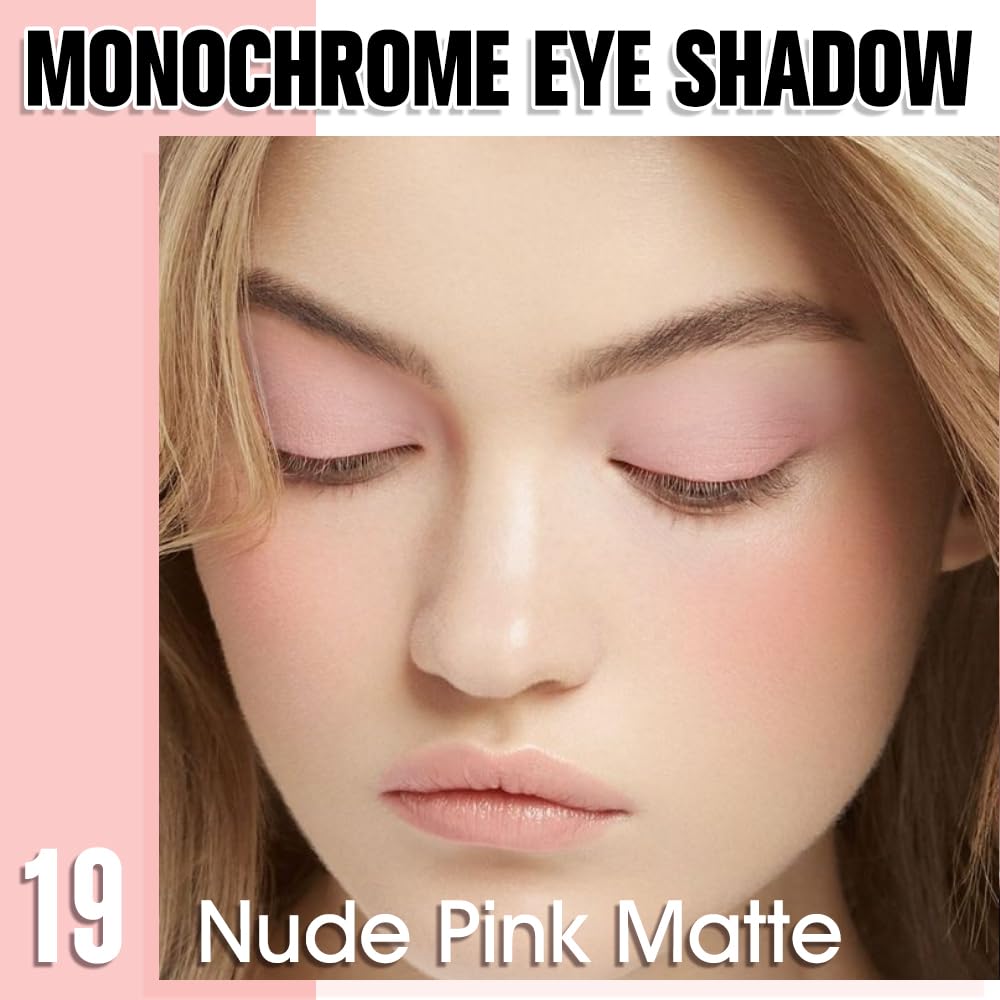 HHLTOH nude beige tan single shadow in compact shows easy-to-use design.