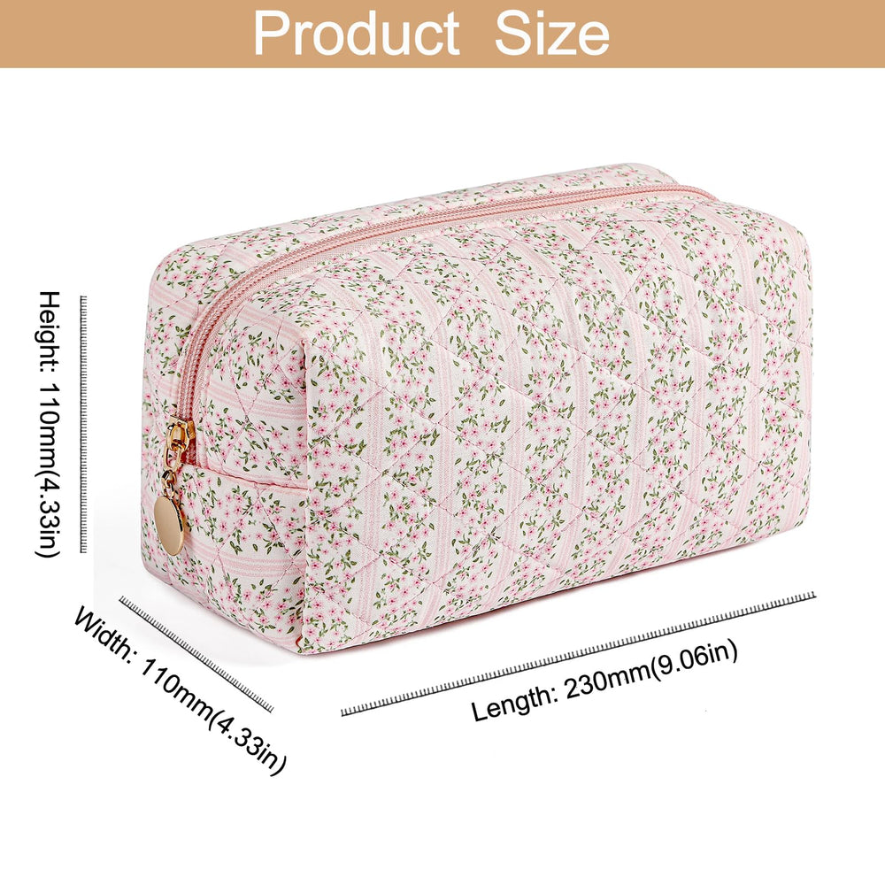 HHQQWZ makeup bag close-up of durable, scratch-resistant fabric