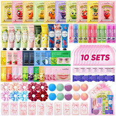 HHXI 100-piece spa party set for girls, ideal for easy pampering at sleepovers