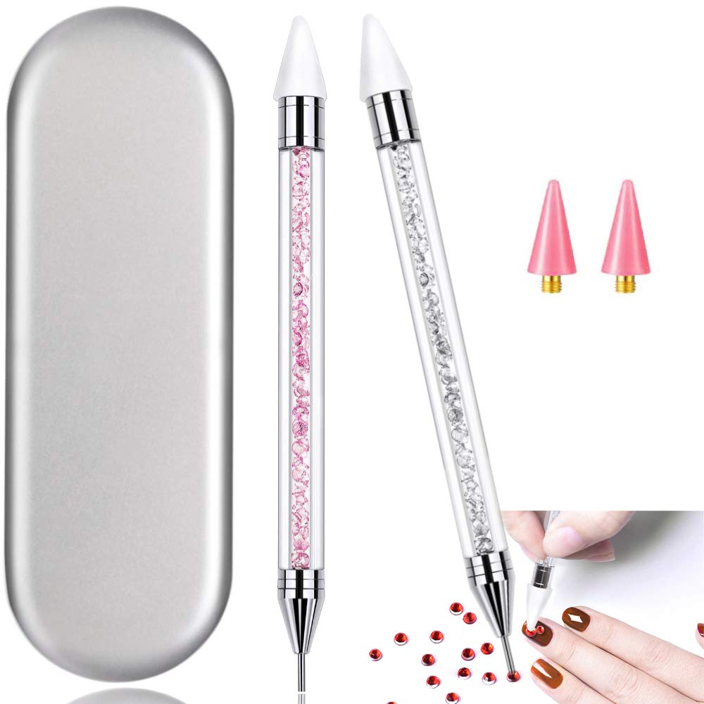 HiMo nail rhinestone picker dual-ended for precise placement on nails.