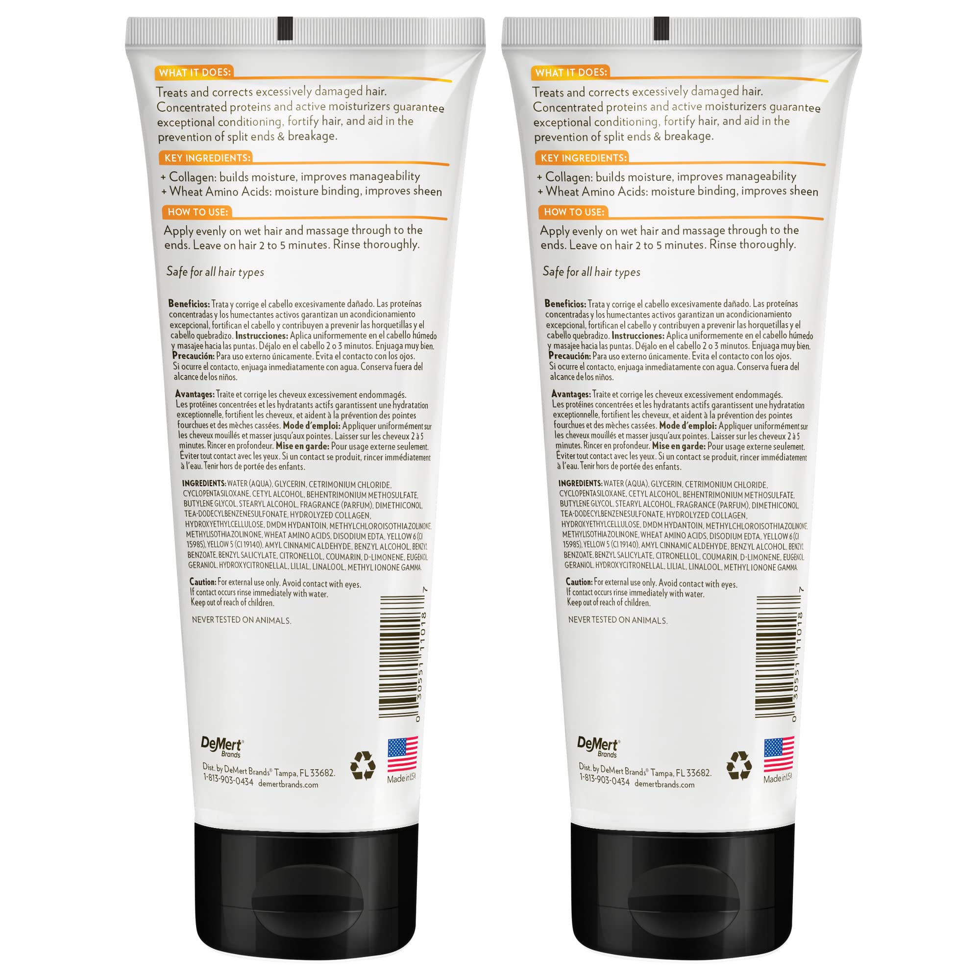 Hi-Pro-Pac Mascarilla Capilar con Colágeno y Aminoácidos de Trigo: aporta brillo y suavidad.