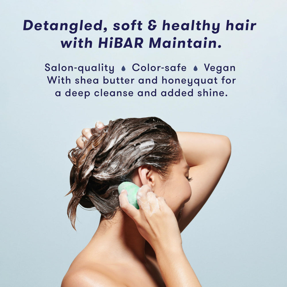 HiBAR Mantener: barra para cabello graso que ayuda a balancear el cuero cabelludo